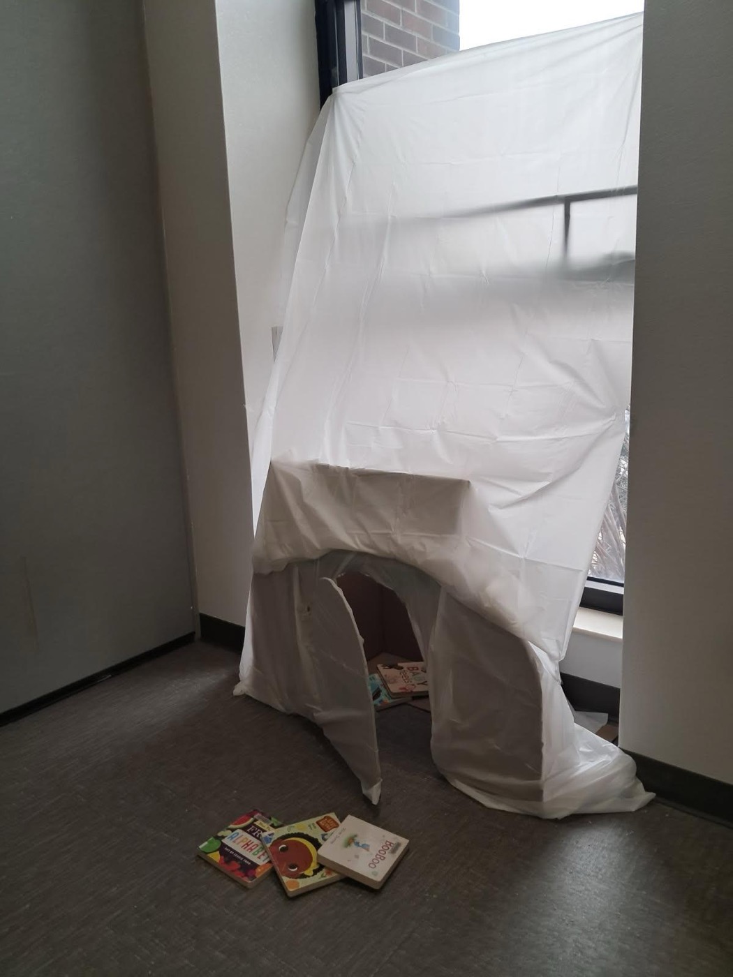 Kids learning through play at winter exhibit