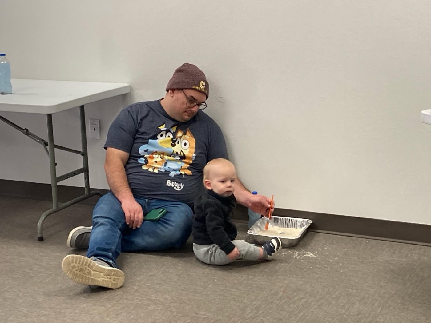 Winter exhibit exploration moment