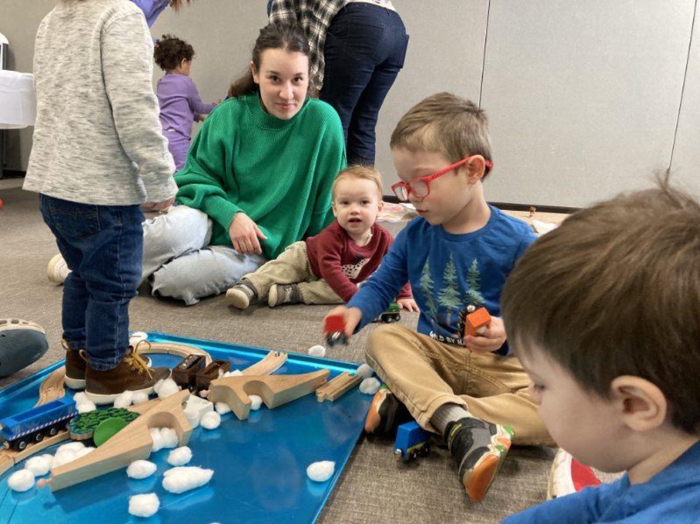 Winter exhibit hands-on play
