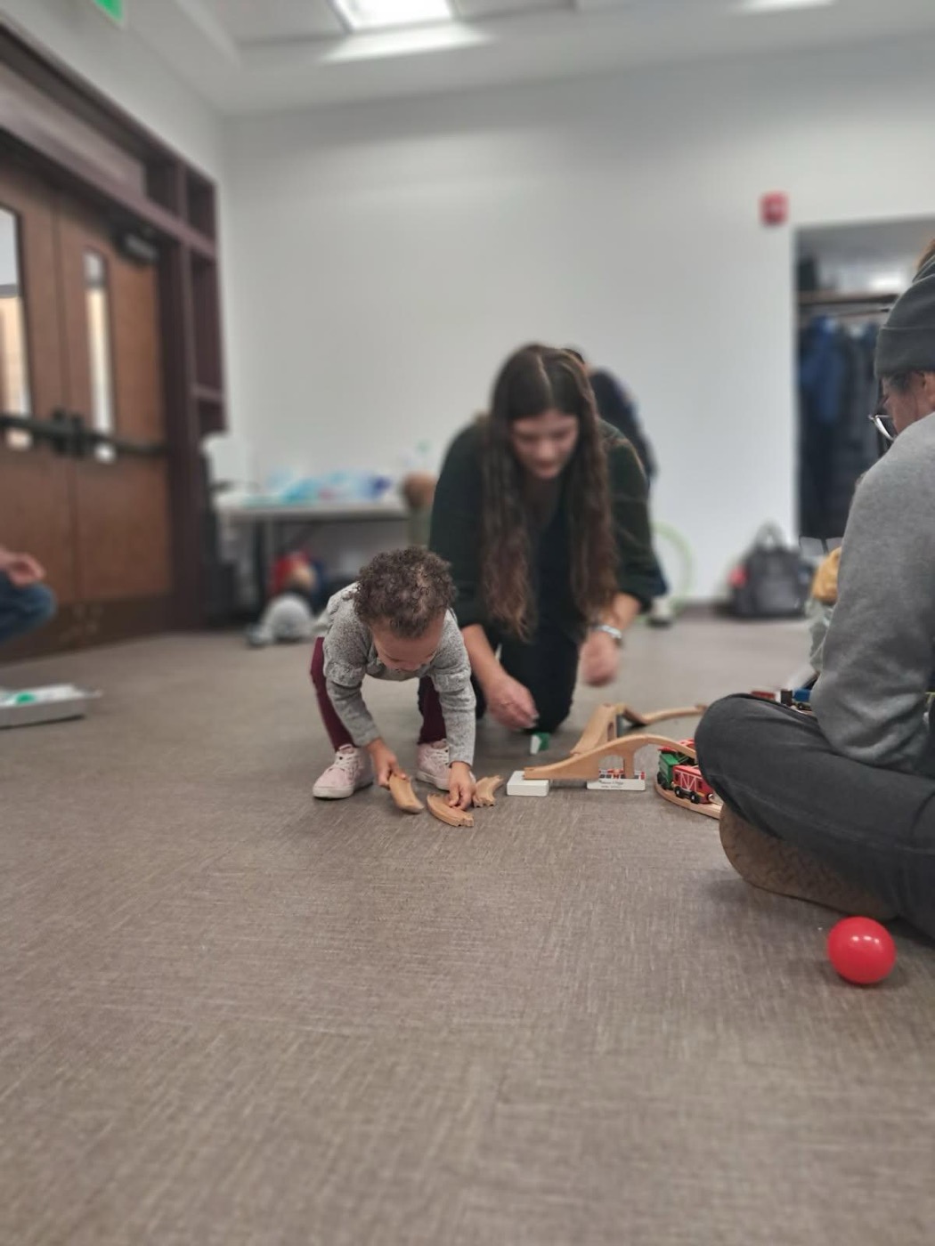 Hands-on activity at the winter exhibit