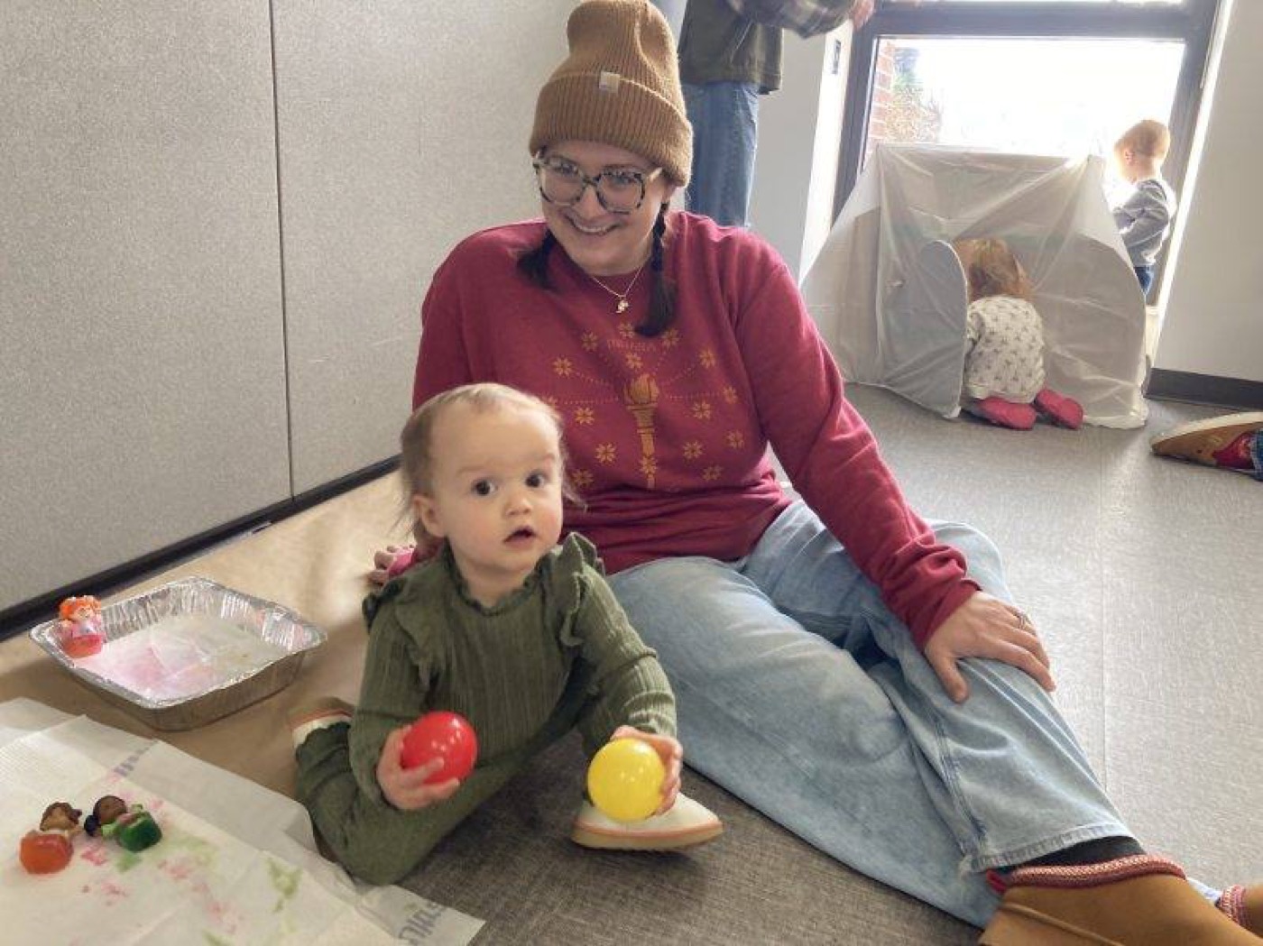 Winter exhibit play session